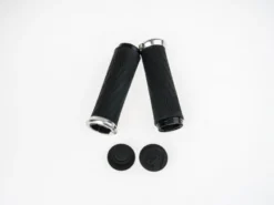 SRAM Locking Grips For Grip Shift Integrated 100mm With Silver Clamps And End Plug