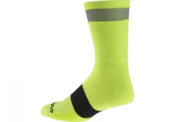 REFLECT TALL SOCKS - Neon Yellow - M/L (40-42)