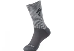 Specialized SOFT AIR TALL LOGO SOCK SLT/DOVGRY STRIPE L