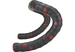 Specialized Supacaz SUPER STICKY KUSH TAPE GALAXY RED PRINT/ANO RED PLUGS