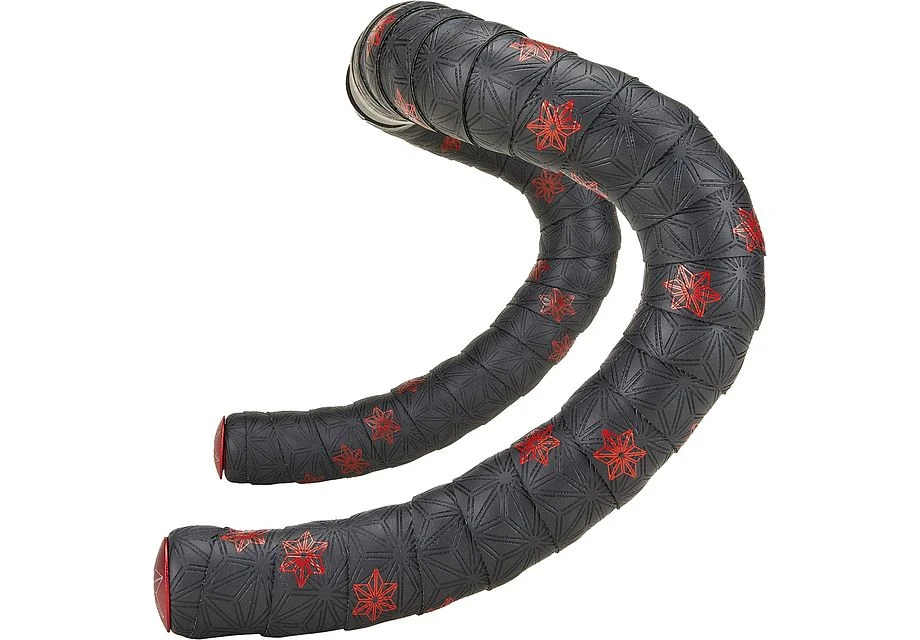 Specialized Supacaz SUPER STICKY KUSH TAPE GALAXY RED PRINT/ANO RED PLUGS 1 Specialized Supacaz SUPER STICKY KUSH TAPE GALAXY RED PRINT/ANO RED PLUGS