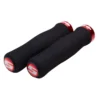 SRAM Locking Grips Contour Foam 129mm Black With Single Red Clamp And End Plugs