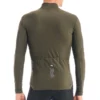 Giordana SilverLine Men Thermal Long Sleeve Jersey - OLIVE GREEN M