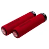 SRAM Locking Grips Foam 129mm Red With Single Black Clamp And End Plugs