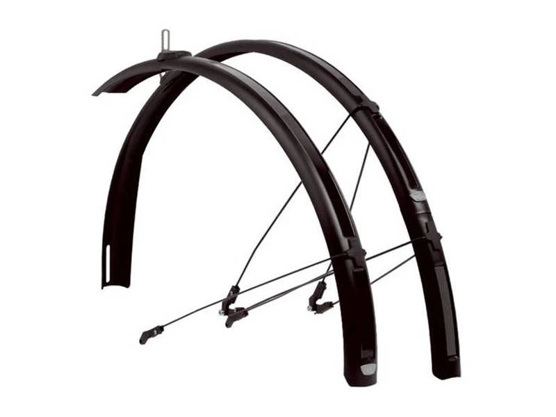 Zefal Paragon C50 Skjermsett 26-28"/52mm M/stivere Sort Plast/alu 1 Zefal Paragon C50 Skjermsett 26-28"/52mm M/stivere Sort Plast/alu