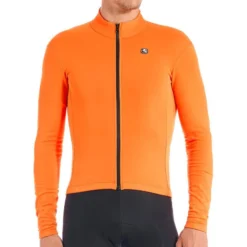 Giordana SilverLine Men Thermal Long Sleeve Jersey - SIENNA ORANGE 2XL