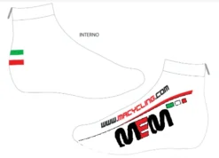 MEM Tempotrekk Lycra Med Glidelås - Hvit M/logo- 39/40 - S