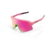 100 % S3 Hiper Mirror Lens Glasses-Matte Washed Out Neon Pink-Purple Multi. Clear Lens Included