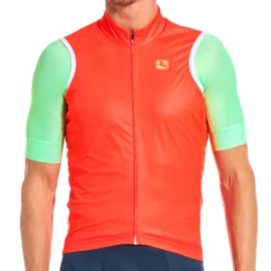 Giordana Men's Neon Wind Vest - NEON ORANGE - 3XL