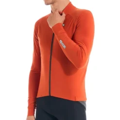 Giordana G-Shield Thermal Long Sleeve Jersey - Sienna Orange M