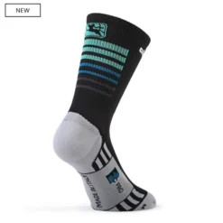 Giordana FR-C PRO Sock Tall Stripes Black/Seagreen 41-44 Medium