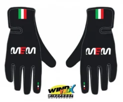 MEM Windtex Lange Hansker - Svart M/logo - XL