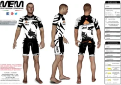 MEM Kort Trøye RACING - ZEBRA - S