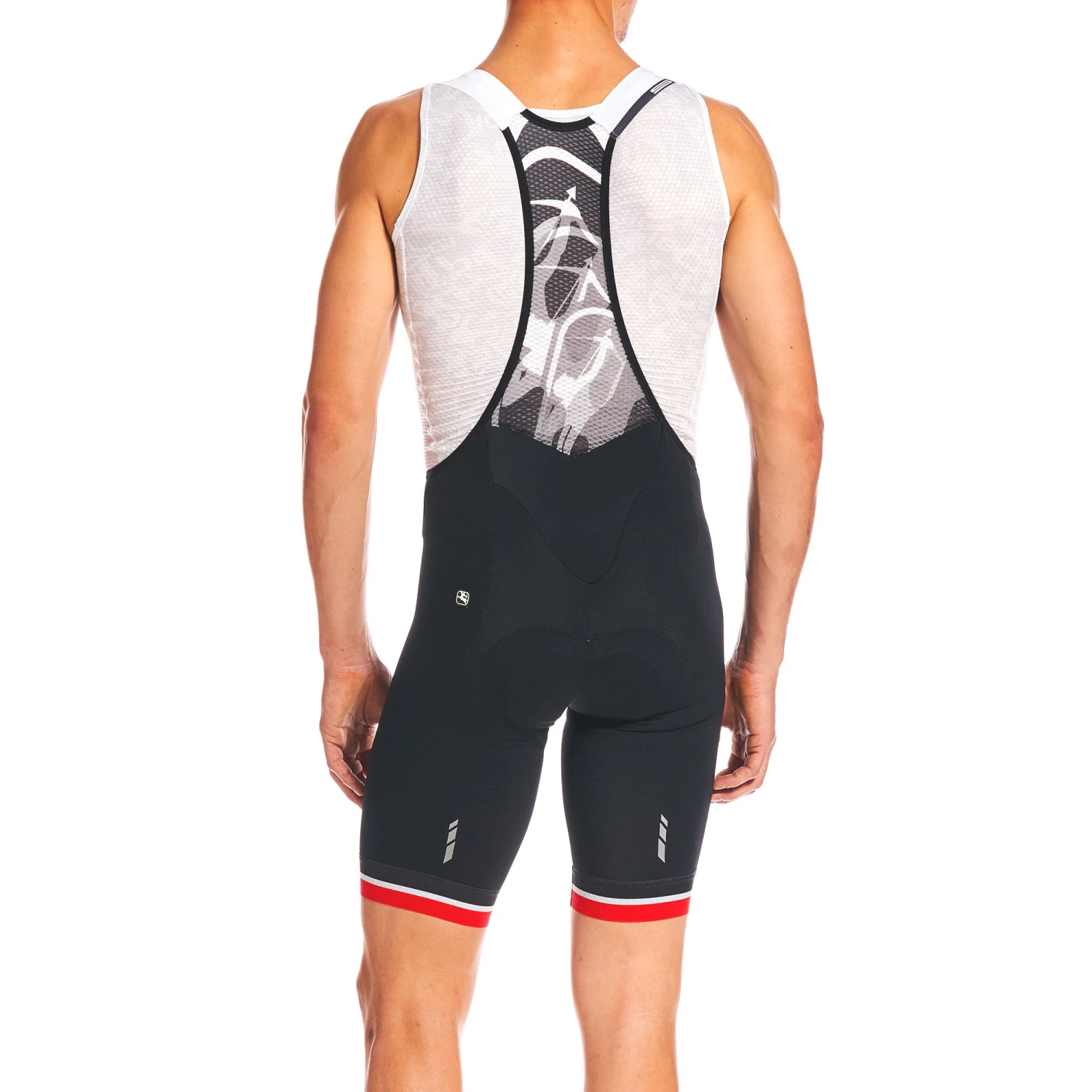 Giordana SilverLine Bib Short Black With Red Accent - Large 1 Giordana SilverLine Bib Short Black With Red Accent - Large