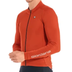 Giordana FR-C Pro Thermal Long Sleeve Jersey Sienna Orange - M