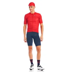 Giordana Fusion Kort Trøye - RØD - 3XL