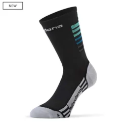 Giordana FR-C PRO Sock Tall Stripes Black/Seagreen 45-48 Large