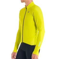 Giordana G-Shield Thermal Long Sleeve Jersey - Acid Green S