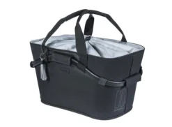 Basil Carry All Noir Kurv Bak Sort, Alu/Stoff, 22l, Ink MIK Plate