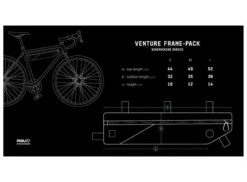AGU Venture Bikepacking Rammeveske S 3L, Sort, 170gr, 44 X 10 X 6cm -Gior Butikk f9b0c7fa4e834d0086754b3b07e9b48a